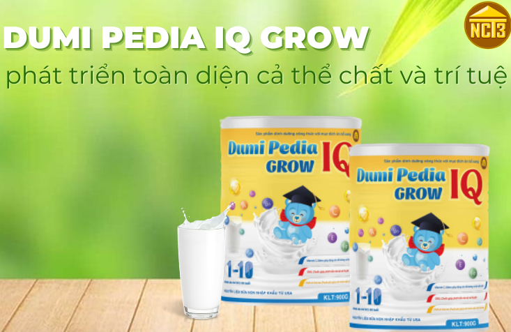 Dumi Pedia IQ Grow cho bé phát triển toàn diện cả thể chất và trí tuệ