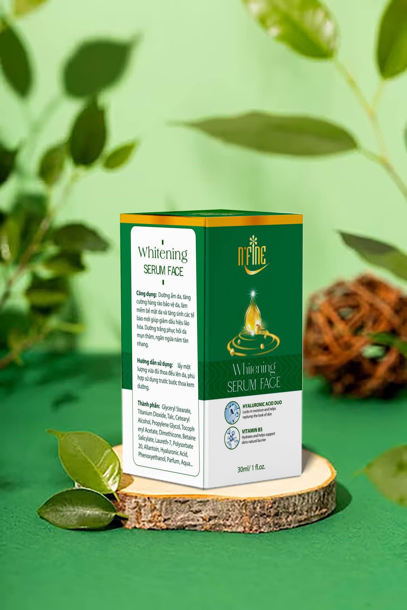 SERUM DƯỠNG TRẮNG CẤP ẨM CHO DA CĂNG BÓNG LÀM ĐẦY NẾP NHĂN N’FINE