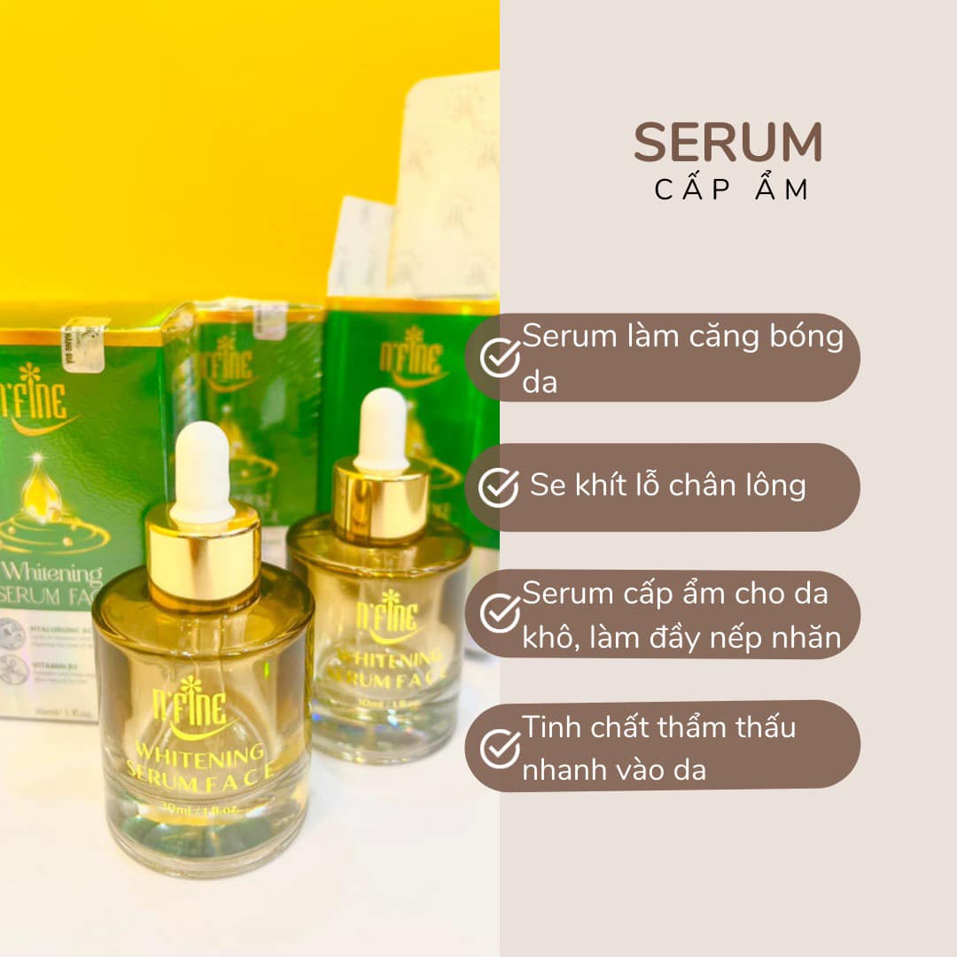 SERUM DƯỠNG TRẮNG CẤP ẨM CHO DA CĂNG BÓNG LÀM ĐẦY NẾP NHĂN N’FINE