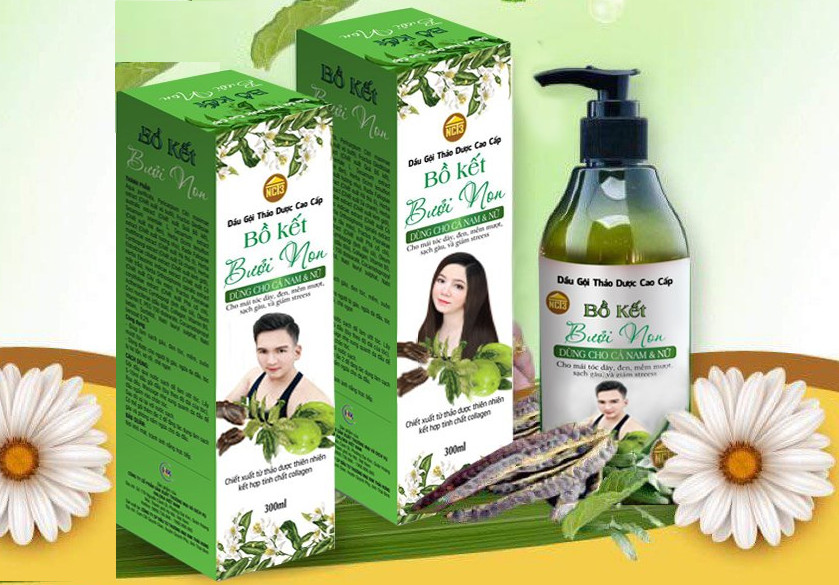 Dầu Gội Thảo Dược Cao Cấp Bồ Kết Bưởi Non