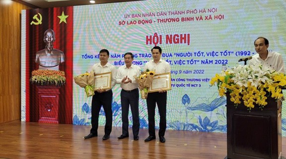 Ngành Lao động - Thương binh và Xã hội Hà Nội tổ chức hội nghị tổng kết 30 năm phong trào thi đua “Người tốt, Việc tốt” (1992 - 2022), biểu dương “ Người tốt, Việc tốt” năm 2022
