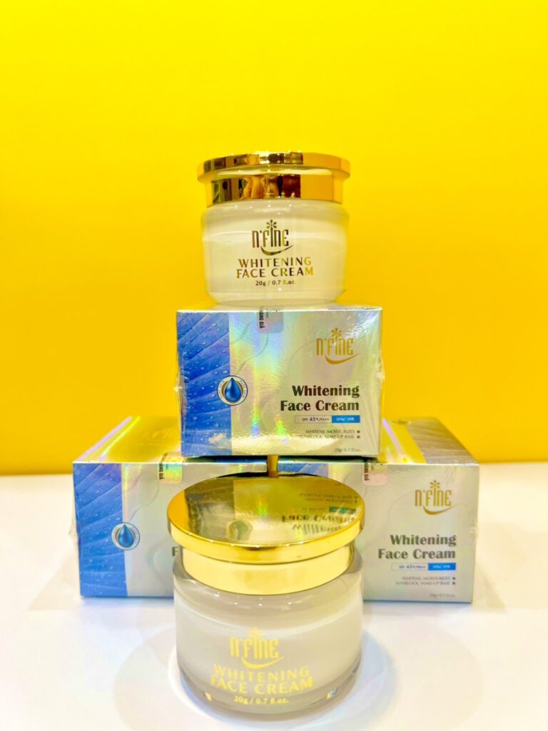 KEM MẶT TRẮNG DA NGỪA THÂM MỤN NÁM CHỐNG LÃO HÓA N’FINE WHITENING FACE CREAM