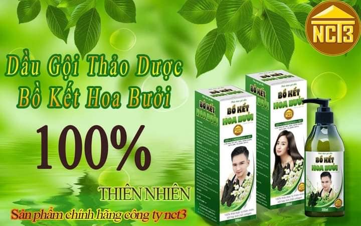 Dầu gội thảo dược bồ kết hoa bưởi