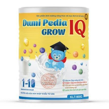 DUMI PEDIA IQ GROW 900g (0-10 TUỔI)