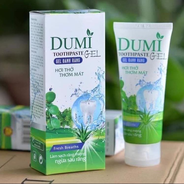 DUMI TOOTHPASTE (Gel đánh răng Dumi lô hội dâu tây)