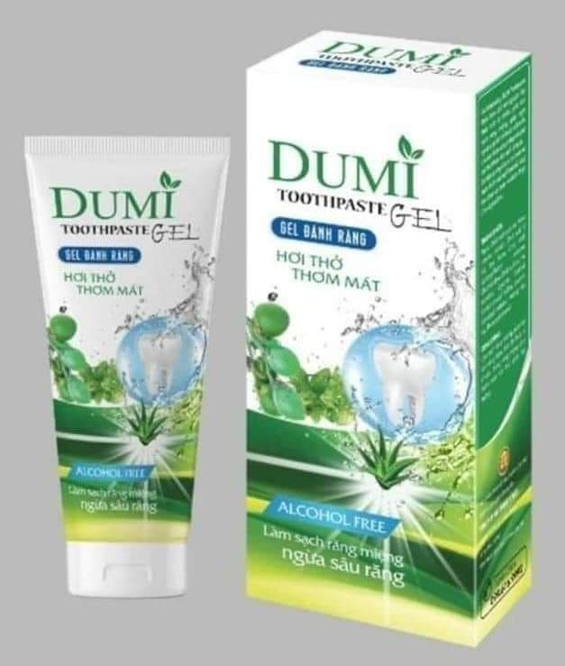 DUMI TOOTHPASTE (Gel đánh răng Dumi lô hội dâu tây)