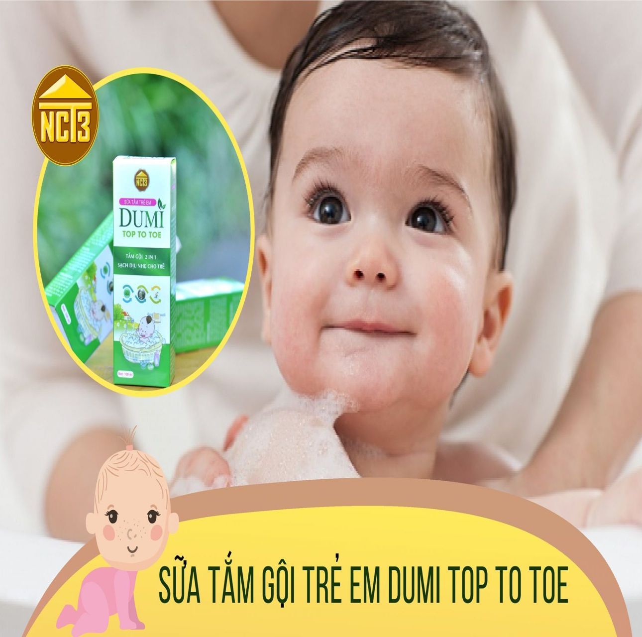 Sữa tắm bé Dumi Top To Toe