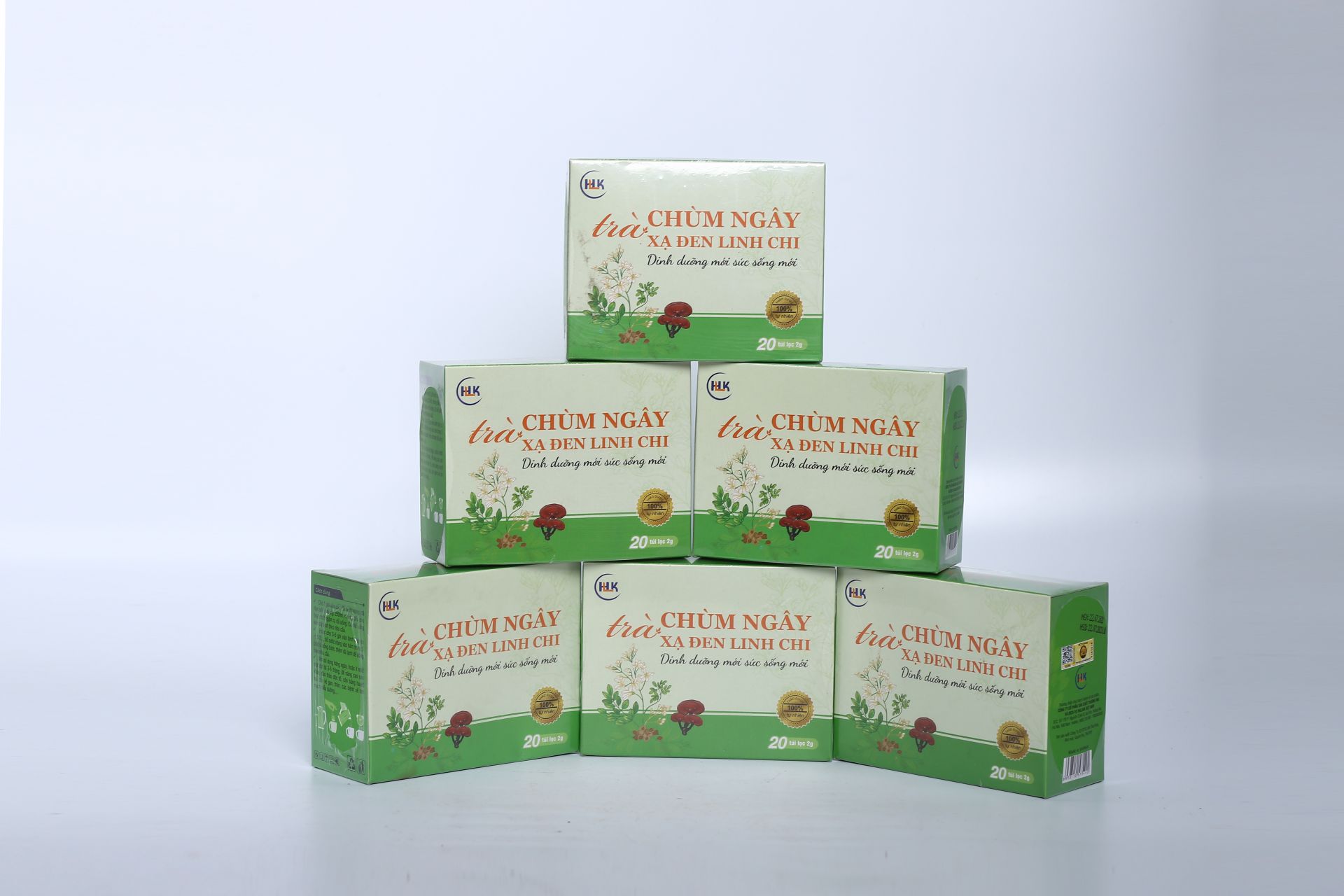 Trà Túi Lọc Chùm Ngây Xạ Đen Linh Chi 20 gói